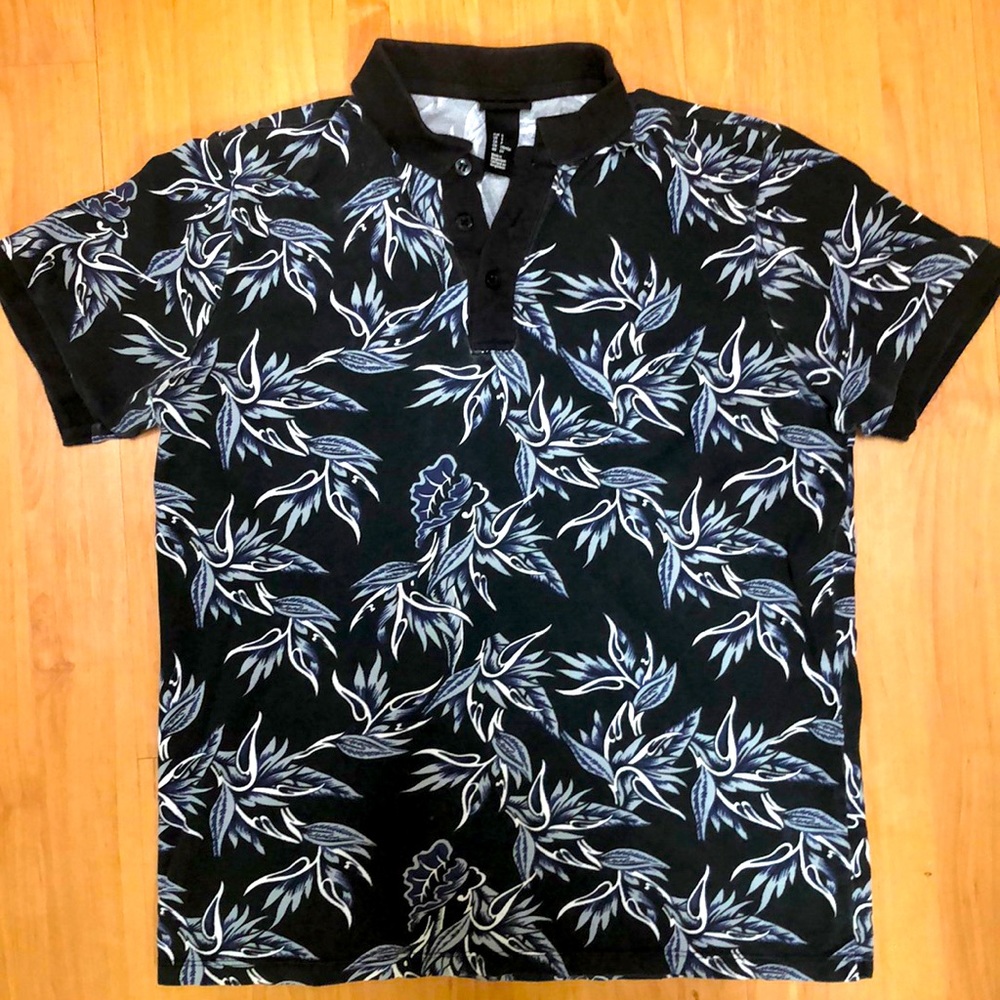 H&M Men’s Floral Pattern Print Polo